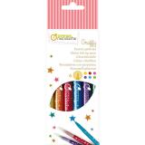 Pochette de 6 feutres pailletés - Multicolore