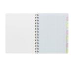 Répertoire libre reliure intégrale 17x22cm 120 pages petits carreaux Couleur aléatoire - Assortis