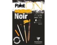 Paint'ON Noir bloc collé 20F A3 250g