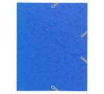 Chemise à élastique 3 rabats carte lustrée 400gm2 - format scolaire 17x22cm - Couleurs assorties