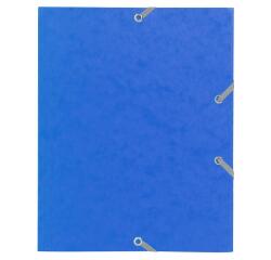 Chemise à élastique 3 rabats carte lustrée 400gm2 - format scolaire 17x22cm - Couleurs assorties