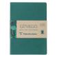 Ginkgo, Set de 2 carnets cousu fil A5 14,8x21 cm, 64 pages, ligné. 1 carnet couverture cuir + 1 carnet couverture carte imprimée, ass.