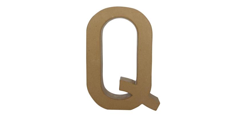 Lettre Q fantaisie - Kraft