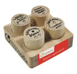 Collection Maîtresse, tampon appréciations textes - Marron