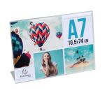 Lot de 10 porte-étiquettes A7 horizontal - Cristal