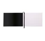 Rhodia Touch Watercolor Book, papier grain fin 100% coton 300g - A6 paysage, 40 pages - Noir