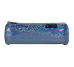 Trousse ronde PU Glitter - 22,5x7,5cm - Couleurs assorties