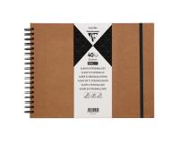 Album à personnaliser de 40 feuilles 200g/m2 au format 32x24cm - Kraft