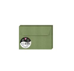 Paquet de 20 enveloppes Pollen C6 114x162 120g/m2 - Vert sauge
