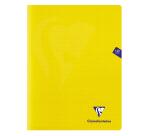 Cahier piqué Mimesys 24x32cm 140 pages petits carreaux couverture polypropylène Couleur aléatoire - Assortis