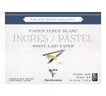 Ingres Pastel bloc collé 25F 18x24cm 130g - Blanc