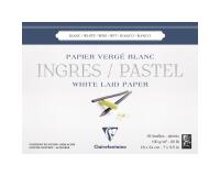 Ingres Pastel bloc collé 25F 18x24cm 130g - Blanc