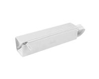 Rhodiarama trousse plumier simili cuir italien 23x5x5 cm - Blanc