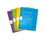 Cahier d'écriture piqué 7000 17x22 cm 32 pages double ligne 2 mm + interligne verticale 70 g - Assortis