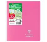 Cahier piqué Koverbook 17x22 cm 96 pages ligné + marge couverture polypropylène opaque 100% recyclé - Assortis