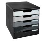 MODULO A4 5 black/shades of grey glossy - Shades of grey