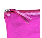 CUIRISÉ Grande Pochette 2 compartiments 22x11 cm - Framboise