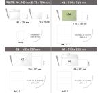 Paquet de 20 enveloppes Pollen C6 114x162 120g/m2 - Vert sauge