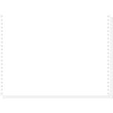 "1000 feuilles de listing blanc autocopiant 380x11"" 2plis Bandes Caroll Détachables" - Blanc