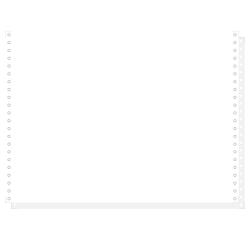 WHITE 2 PLY CARBONLESS COMP.PAP. 380X11'' - White