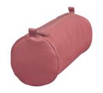 Trousse en cuir Age Bag Grande ronde 22xØ8 cm - Rose antique