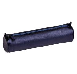 Pennenzak leder Cuirisé rond Ø 5,5x22 - Petrolium