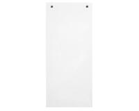 Paquet 100 fiches intercalaires horizontales unies perforées - 105x240mm - Blanc
