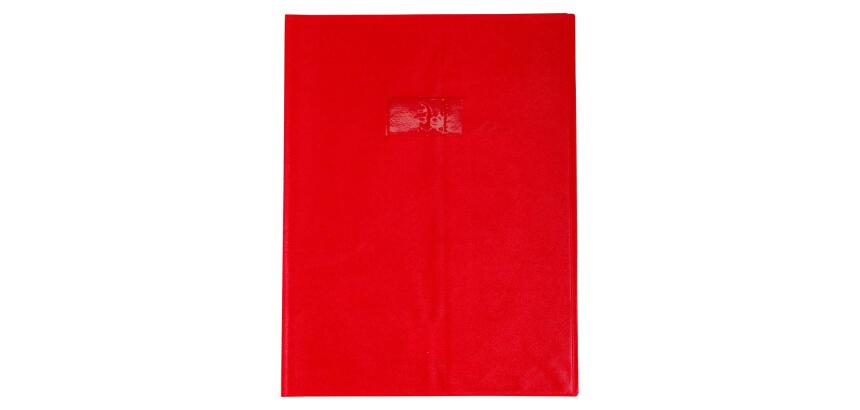 Protège-cahiers grain cuir PVC 22/100ème 24x32 cm