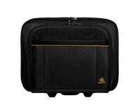 Maleta trolley con ruedas para ordenador 15,6 Exactive® - Negro