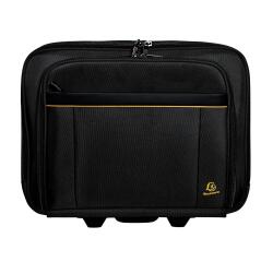 Maleta trolley con ruedas para ordenador 15,6 Exactive® - Negro