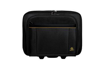 Maleta trolley con ruedas para ordenador 15,6 Exactive® - Negro