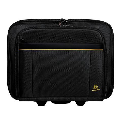 Maleta trolley con ruedas para ordenador 15,6 Exactive® - Negro