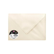 Paquet de 5 enveloppes Pollen 162x229mm 120g/m2 - Ivoire irisé