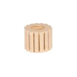 Bougeoir twisty 7,5x7,5x6 cm - Kraft