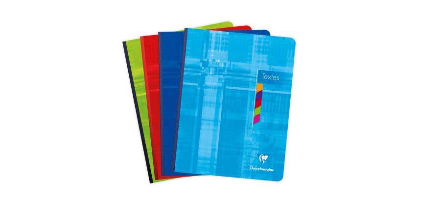 Cahier de textes brochure 17x22cm 144 pages grands carreaux Couleur aléatoire - Assortis