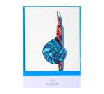 CARTE DOUBLE + ENVELOPPE C6 ENCRE&PLUME, SOUS SACHET