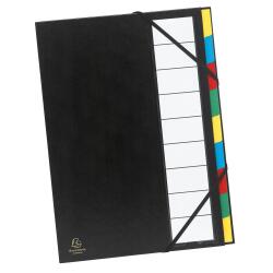 Trieur rigide ordonator dos extensible 9 compartiments - Couleurs assorties