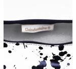 COSMICUIR CUIR Lisse Trousse ronde Ø5,5x22 cm Bleu foncé