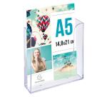 Clasificador de pared - A5 Vertical - 1 compartimiento - 4 x 16 x16,5 cm - 40x160x165 mm - Cristal