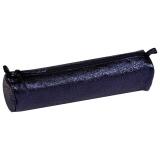 CÉLESTE CUIR Trousse ronde Ø5,5x22 cm Lazer Bleu