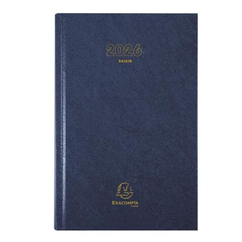 Agenda de bureau Raisin Euro et cents 16,5 x 24,5 cm Journalier 2026 - Couleurs assorties