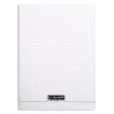 Cahier piqué 8000 POLYPRO 24x32 cm 48 pages petits carreaux 90 g - Incolore