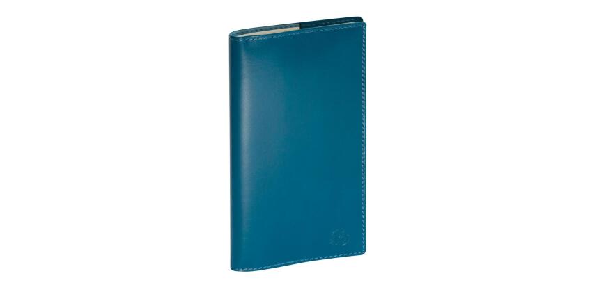 Agenda de poche Espace 17 Volga 17,5 x 9 cm Semainier Janvier à décembre 2026 - Bleu canard