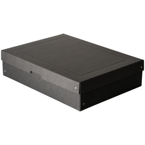 Caja de almacenamiento PureBox Negro de Exacompta A3 32 x 44 x 10cm de alto