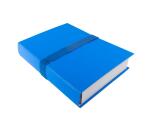 Exacompta Balacron Expanding Spine Folder, A4, Hook and Loop Strap