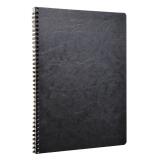Cahier reliure intégrale Age Bag A4 100 pages ligné + marge - Noir