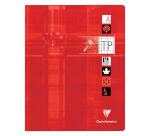 Cahier Travaux Pratiques piqué déficients visuels 17x22cm 64 pages grands carreaux noirs 2,5mm agrandis 10x10 + uni Couleur aléatoire - Assortis