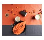 Kartonnen bord rond 230 mm zwart - 20 stuks