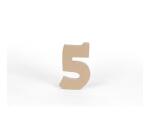 Chiffre 5 kraft 20cm - Kraft