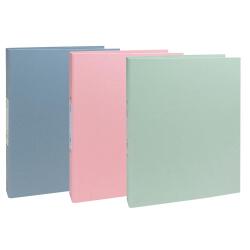Classeur rigide recyclé 2 anneaux 30mm Autentik - Couleurs assorties